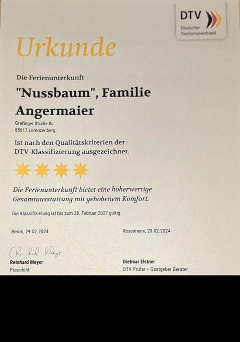 Ferienwohnung Nussbaum Bayerisches Voralpenland Lorenzenberg 외부 사진